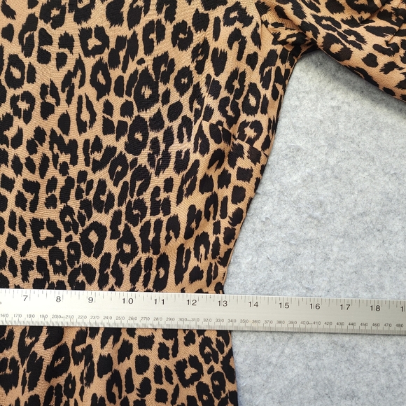 Reformation Gracie Tan and Black Leopard Print Mini Dress - Picture 9 of 10